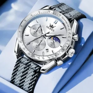 Olevs 3630 Premium Watch - White